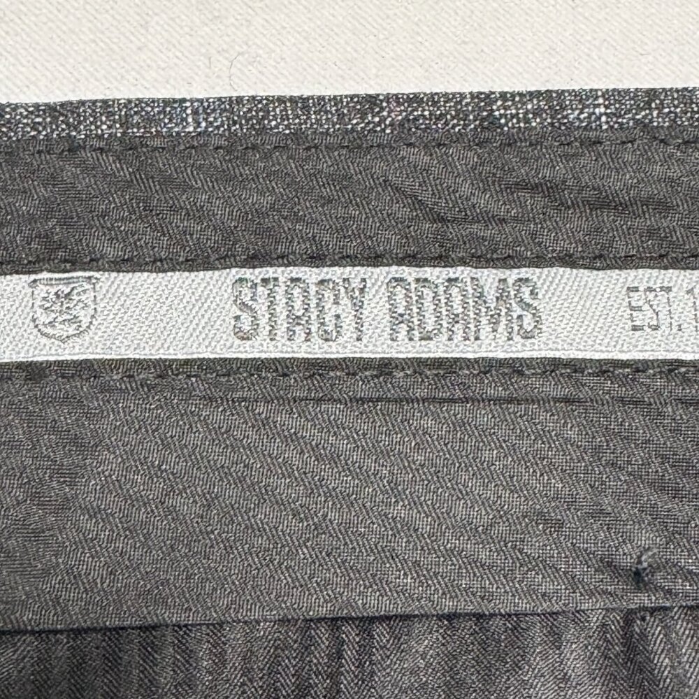 Stacy Adams NEW Windowpane Plaid Dress Pants Button Closure Men 38R Gray - Picture 11 of 13